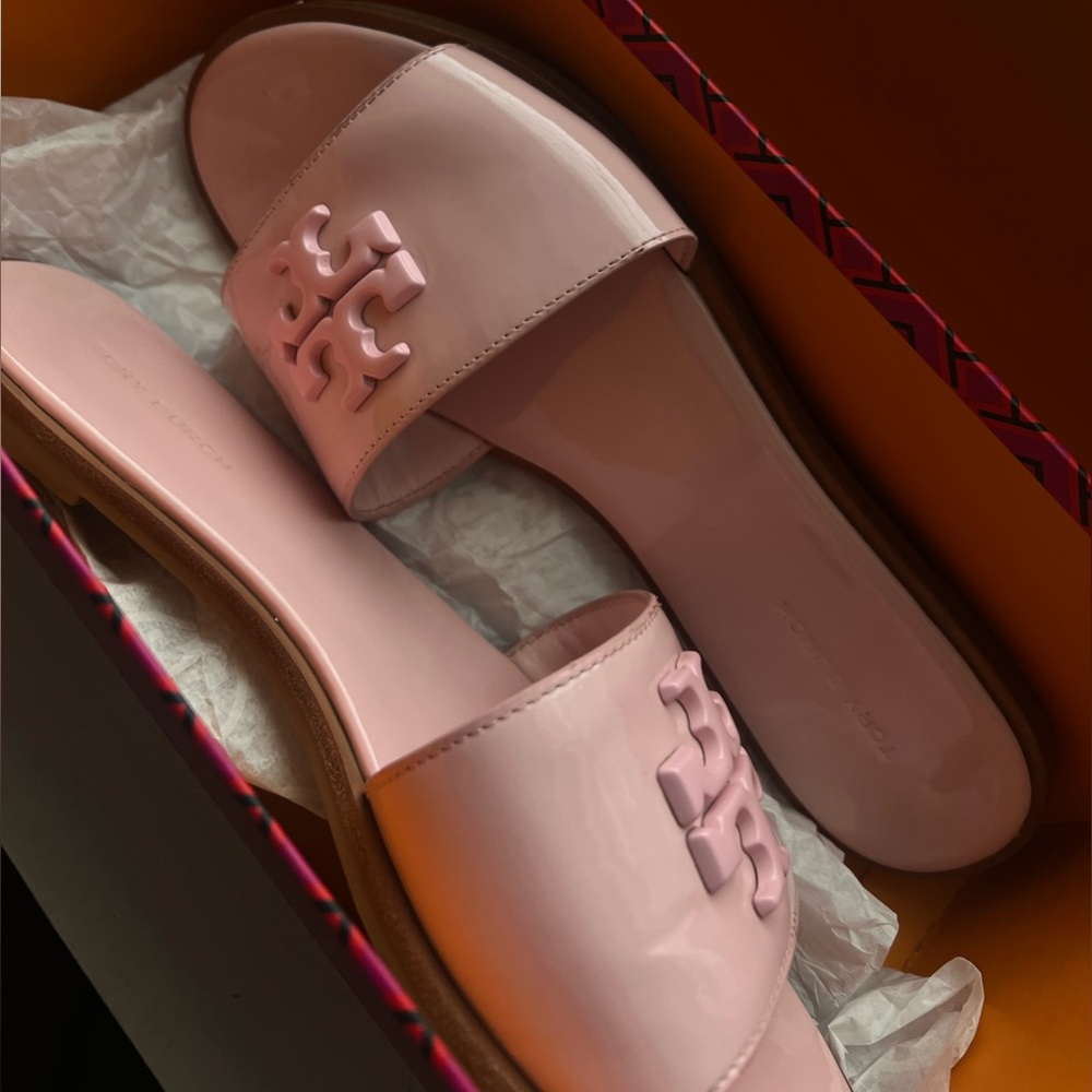 Tory Burch Pink Slide Sandals